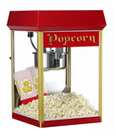 Gold Medal 2408 FunPop Popcorn Machine w/ 8 oz EZ Kleen Kettle & Red Dome, 120v